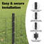 Fence Posts 5 Pcs U-Channel Steel-310965876-310965837