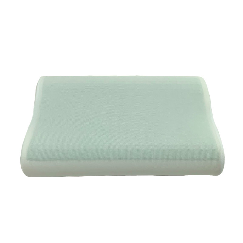 Rectangular Green Gel Memory Foam Cooling Pillow with Removable Cover