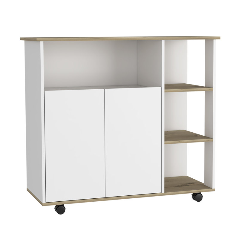 Esiquiel Wood Kitchen Island