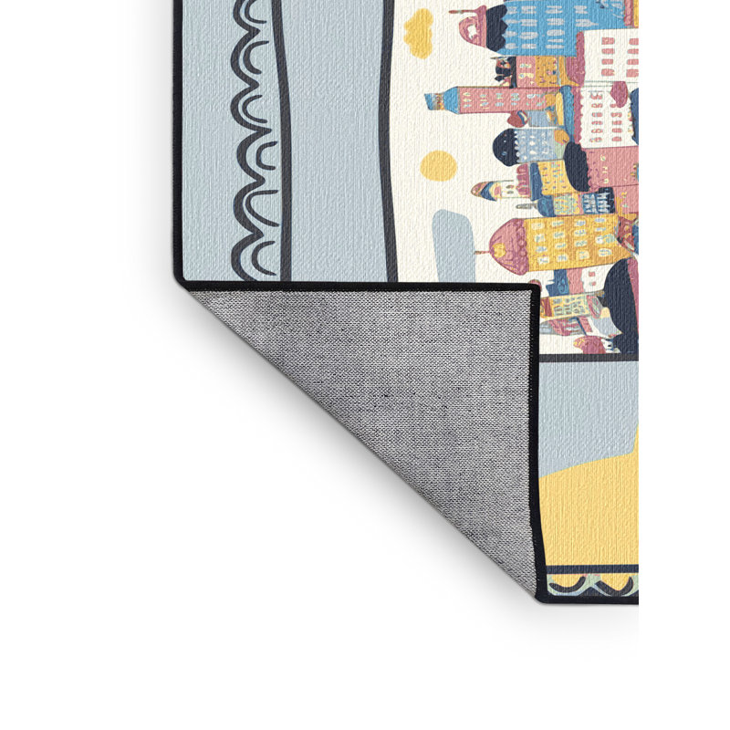 Tapis lavable East Urban Home, Rectangulaire 8 pi x 10 pi