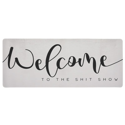 Welcome To Sh*t Show Printed Desk Mat, design by Lil' Rue