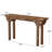 63" Mid-Century Modern Solid Wood Console Table for Entryway, Living Room, Hallway, Foyer