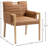 Aimee Vegan Leather Dining Arm Chair-1901019751-1901019749
