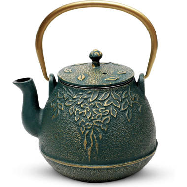 Cast Iron Teapot with Infuser, 40.6oz Tea Kettle for Stovetop Japanese