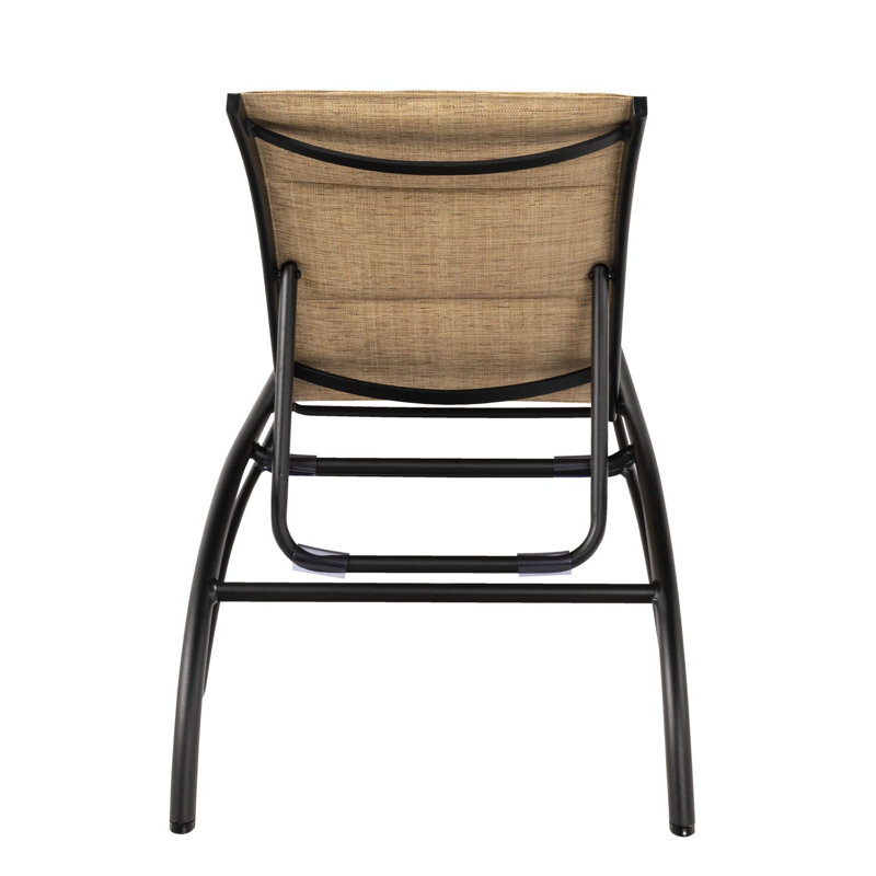 Chaise Lounge, Matte White, Pewter