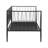 Metal Twin Daybed Bed Frame Matte Black