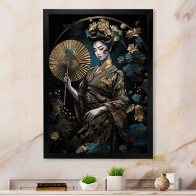 Élégante japonaise, art mural japonais