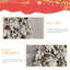 Arbre de Noël 9 pi en PE / PVC floqué avec 52 pommes de pin naturelles - 2138 pointes, conception compacte, branches articulées, base en métal stable, aspect enneigé réaliste-1475163074