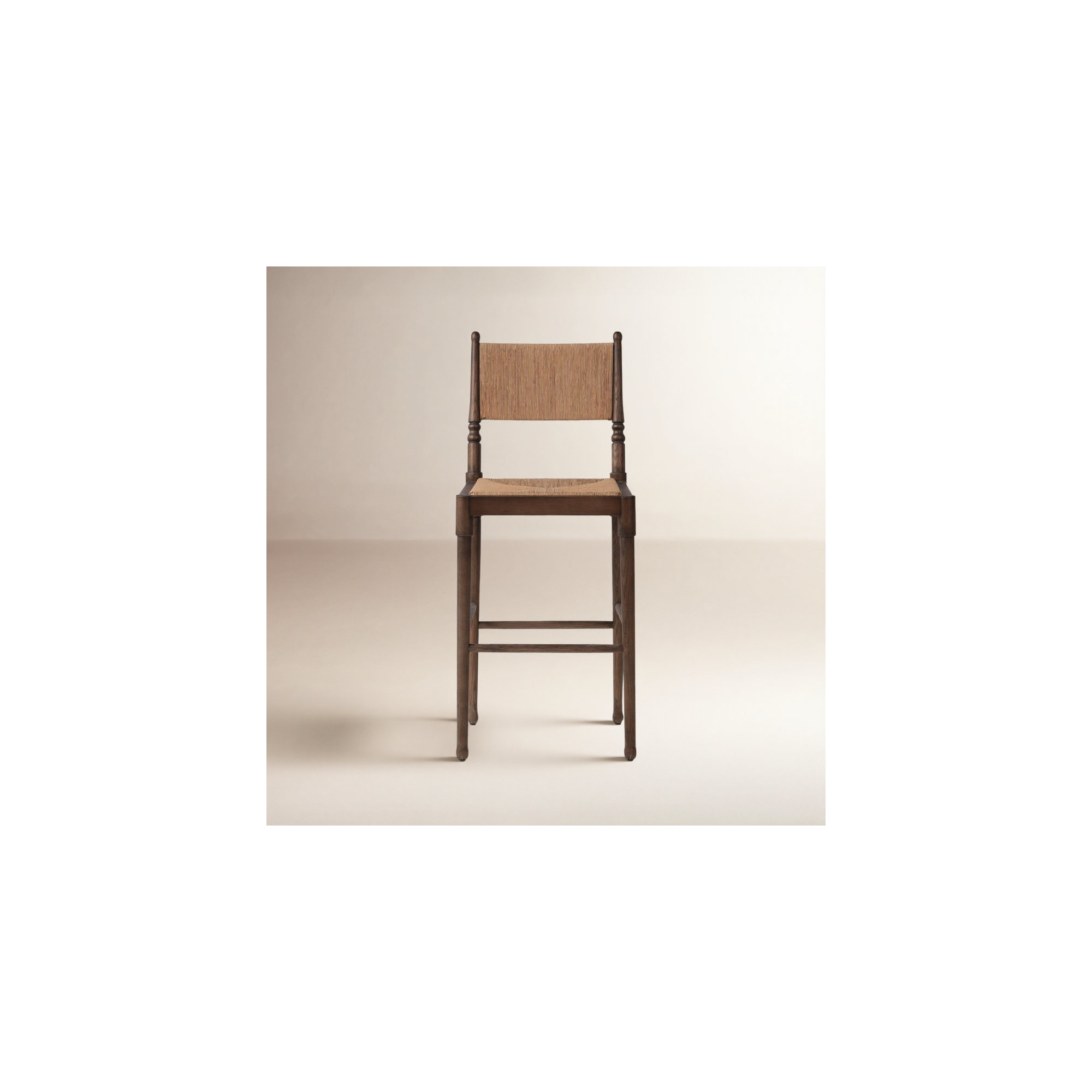 Fayth Stool, Bar Stool (29.5" Seat Height), Antique Walnut