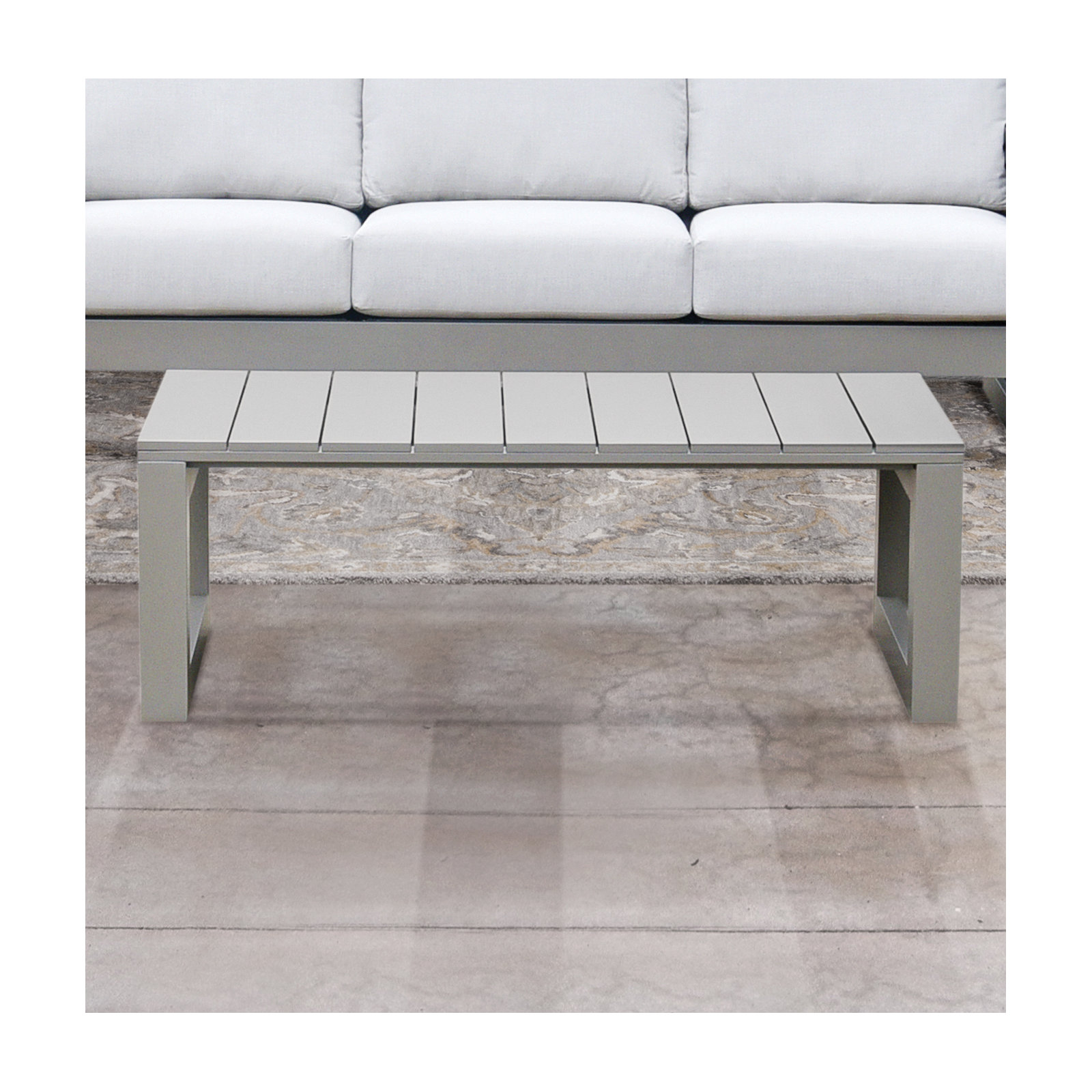 Calypso 47'' Metal Outdoor Coffee Table