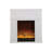 White Manufactured Wood Freestanding Fireplace-63311732