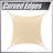 Colourtree Sun Shade Sail Rectangle Canopy Fabric Cloth Screen, Water Permeable & UV Block UPF50-54246435-92473866
