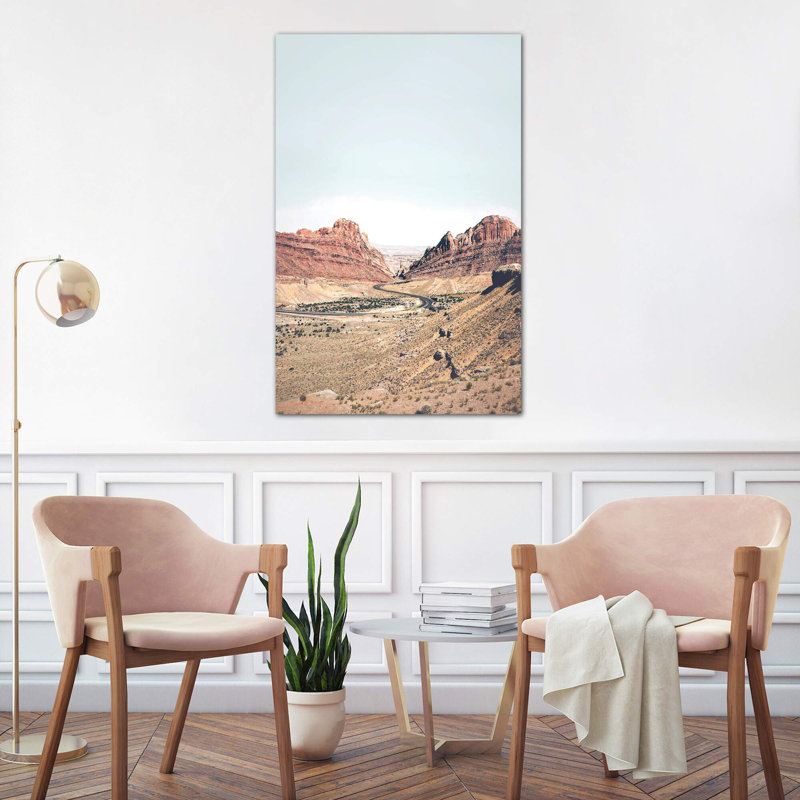 Photographie « arizona road », H 12 po x l 8 po x P 0,75 po, Toile tendue
