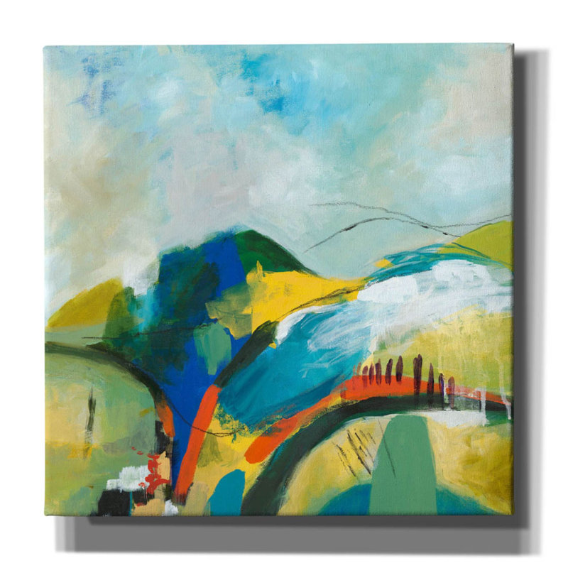«Alpine No. 1» par Jan Weiss, art mural sur toile, 37 po x 37 po, H 37 po x l 37 po x P 1,5 po