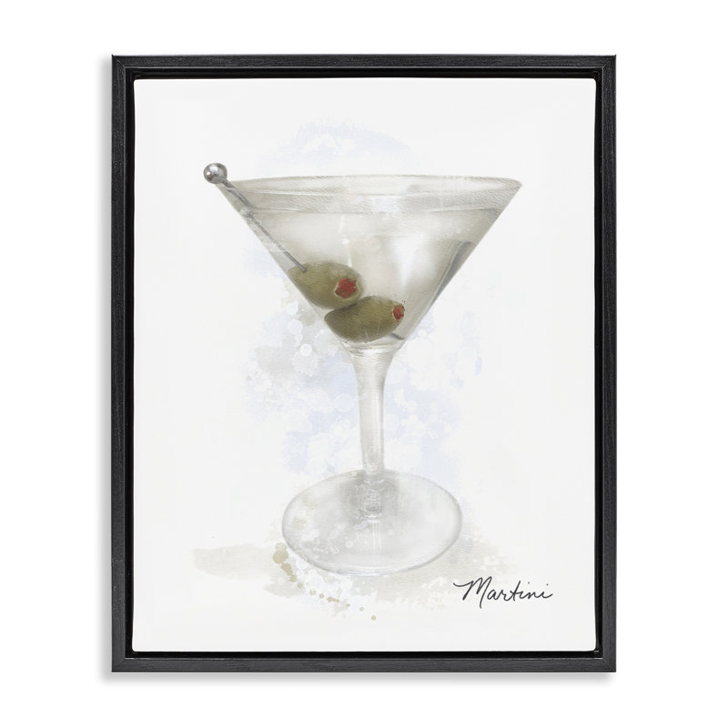 Cadre flottant doux et discret Martini, design par Matthew Piotrowicz, H 21 po x l 17 po, Cadre flottant noir de jais