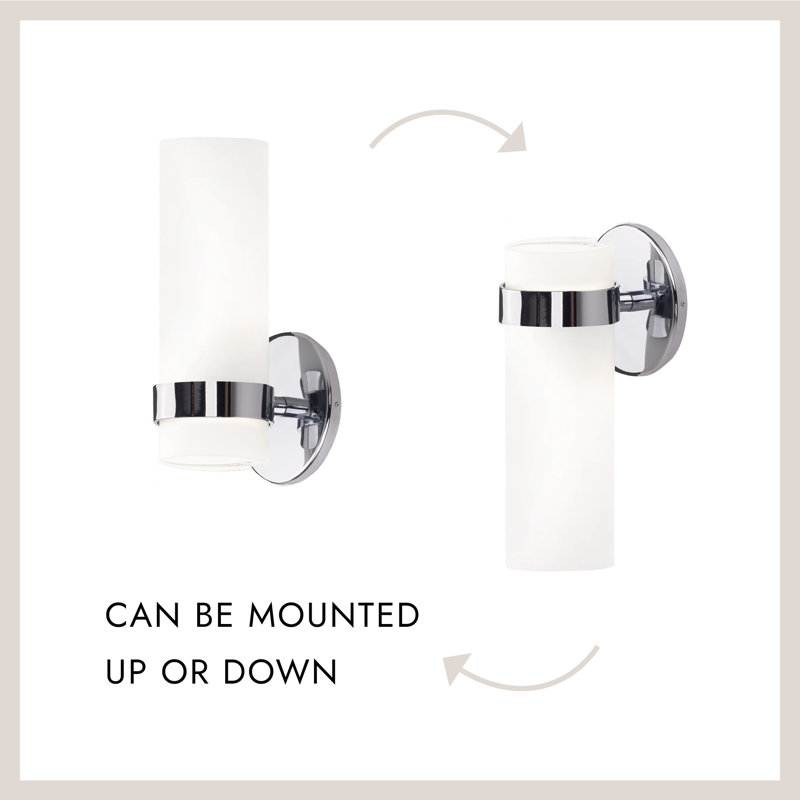 Dimmable Bath Sconce, Brushed Nickel