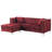 Cannella Upholstered L-Shaped Sectional Reversible-466450479