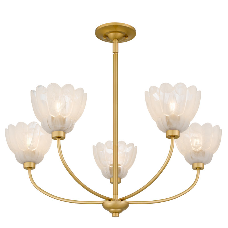 Whitecap 5-Light Brushed Gold Chandelier