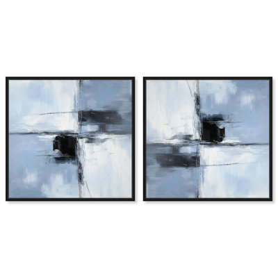 «Submerged I Set Canvas Modern Abstracts» par Art Remedy