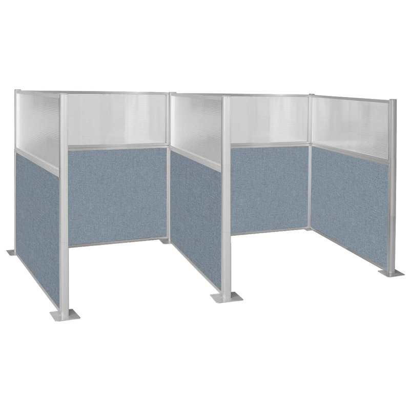 Panneau de configuration pré-configuré - armoire en forme de W, Bleu foncé