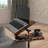 Modern Adjustable Laptop Standing Desk, Atlantic Pine & Black, 26.4 x 34.3 x 15.8 inches | 100% Melamine Coated Particle Board, Metal Frame | Wheeled Legs, Adjustable Height, Maximum Load 17.6 lbs, Multipurpose Design-1613680571