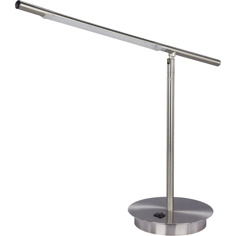 Oleson Adjustable Metal Desk Lamp, Satin Chrome