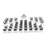 Novelty 47 Person Flip Top 22'' L Modular Training Table and Chair Set with Casters and Modesty Panel
