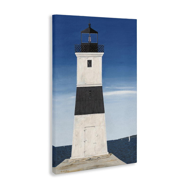 Toile de phare Towering Beacon, design par Art Poulin, H 40 po x l 17 po