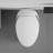 Unique Smart Toilet With Bidet Built In, Intelligent One Piece Toilet For Modern Bathroom, Auto Open/Close Seat, Foot Sensor, LED Display, Night Light, Warm Water & Dryer, White-118737807