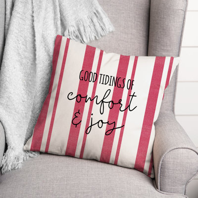 Good Tidings of Comfort and Joy Throw Pillow
