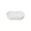Lavabo de salle de bain en marbre blanc, hauteur de 7,1 pouces, conception semi-polie et élégante, ondulé naturel, 14,2 de large, pré-percé pour une installation sans effort