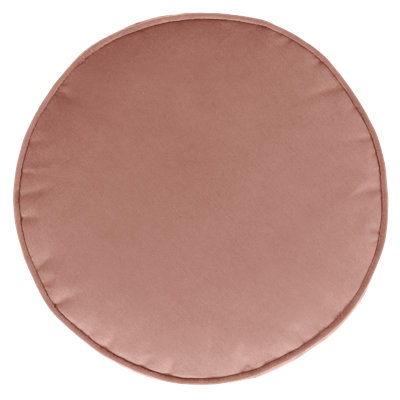 Milano 55Cm Wide Velvet Round Pouffe Ottoman