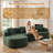 Boneless Modular L-Shaped Sectional Cloud Sofa for Living Room – Modern Minimalist Couch with Customizable Configuration Options-1871385124