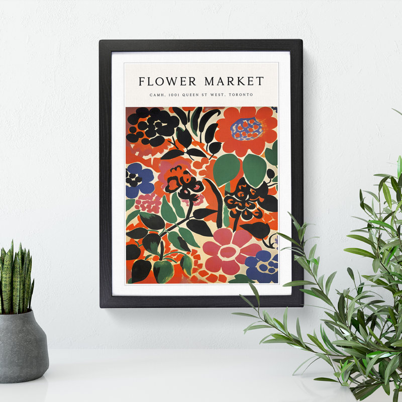 Toronto Flower Market Exhibition No. 3 - Single Picture Frame Print on Wood, 34cm H x 25cm W x 2cm D