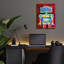 «Robot Boy» par Wyanne, art mural en verre acrylique-1955421838