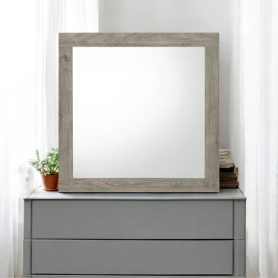 Miroir à finition gris clair