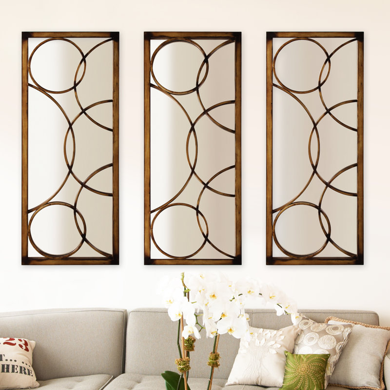 Metal Rectangle Mirror, Bronze