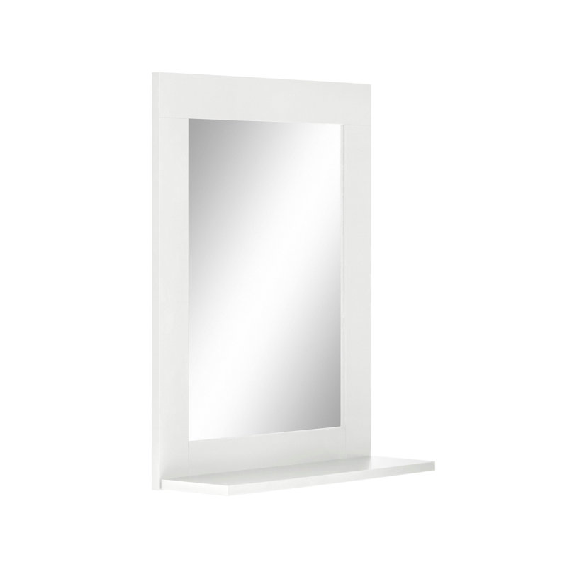Bulma Wood Wall Mirror, White