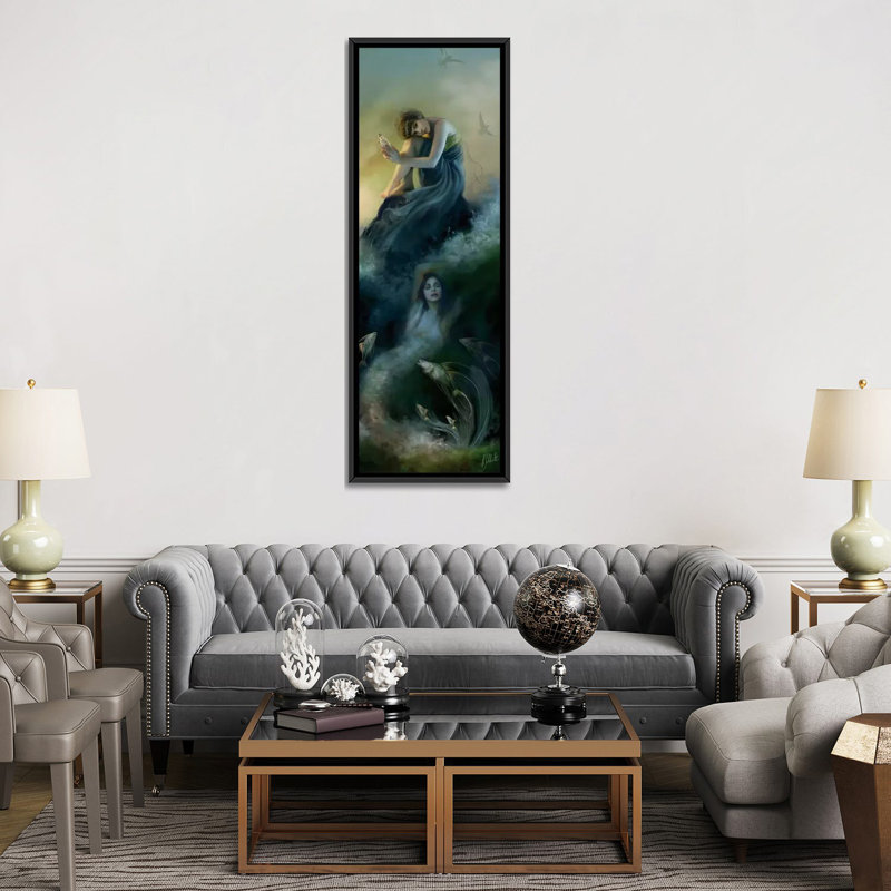 «I Hear Voices», impression sur toile, H 36 po x l 12 po x P 1,5 po, Toile avec cadre noir