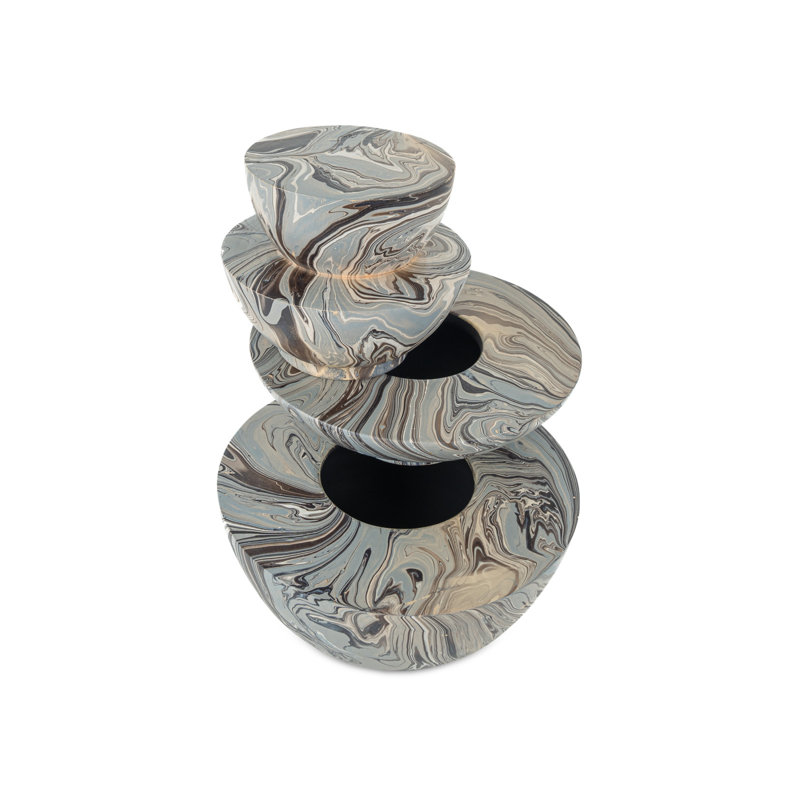 Marbleized Handmade Wood Decorative Box