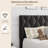 Upholstered Bed Frame, Modern Platform Bedframe with Adjustable Velvet Headboard, No Box Spring Needed-466855364-466855365