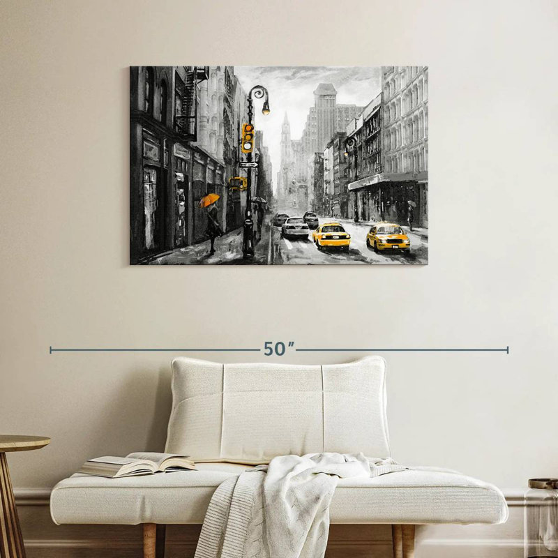 Sirci NYC - jaune pop, H 26 po x l 39 po