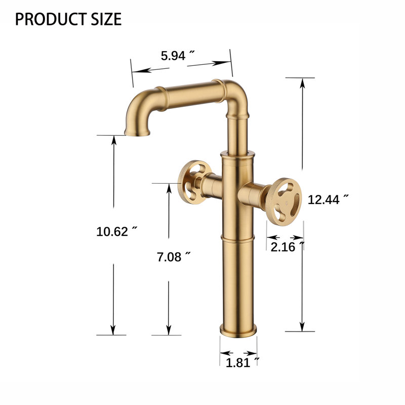 Single-Hole 2-handle Bathroom Faucet