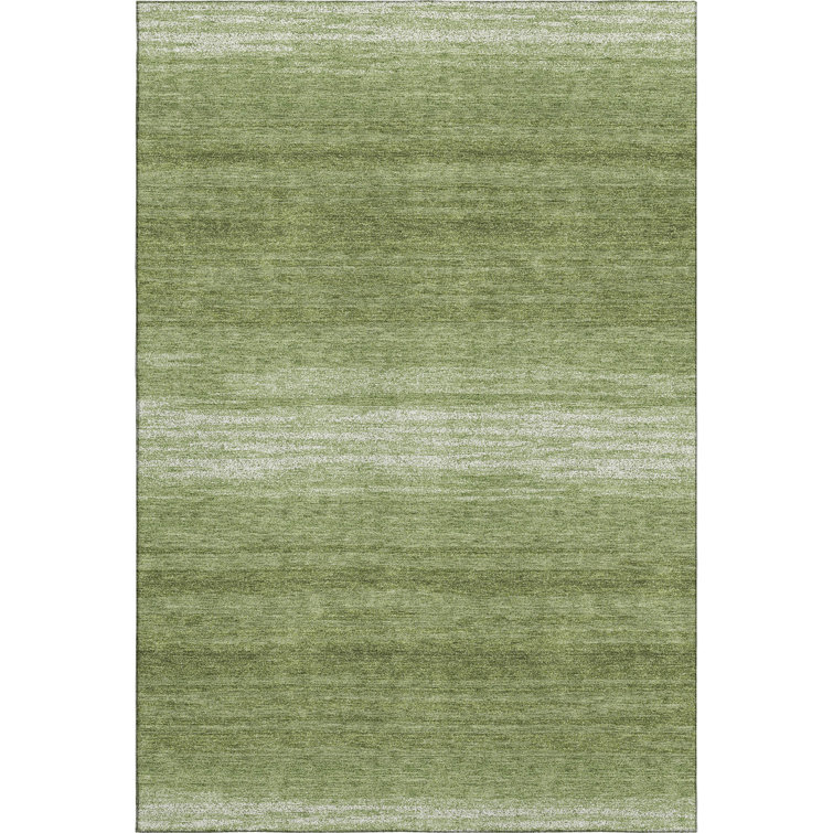Premium Machine Washable Birchview AMF1033 Striped Rug