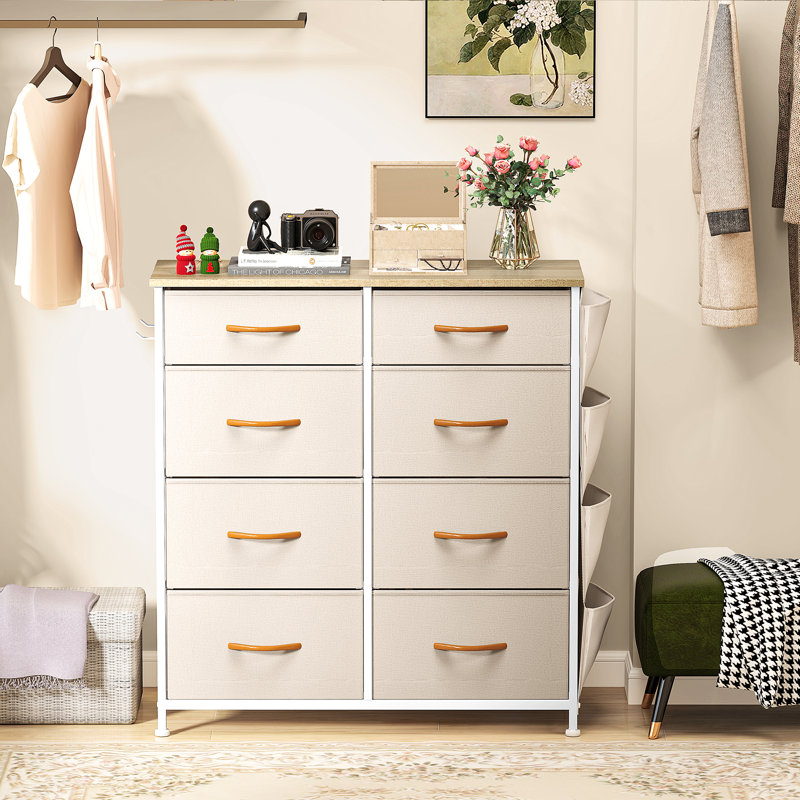 Ardale 85.6cm W 8 - Drawer Chest of Drawers, Beige