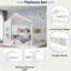 Lit sur pied avec tablettes de rangement-2121821498-2121821499