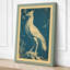 Nocturnal Crane Japandi - Wrapped Canvas-748214249-748214250