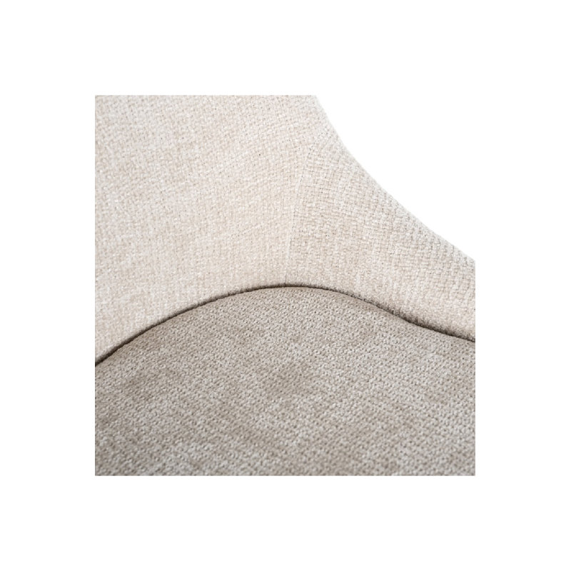 Tabouret Brooke, Tabouret de comptoir (siège d'une hauteur de 26 p, Crème