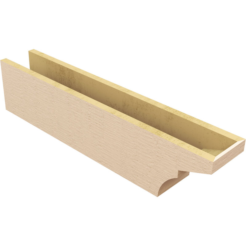Monterey grain de bois TimberThane queue de chevron, brun clair apprêté, H 6 po x l 6 po x P 24 po