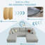 Canapé modulaire Cloud avec 1 repose-pieds, canapé modulaire moderne avec siège profond, canapé-lit en U confortable pour les appartements de salon et de chambre à coucher, aucun assemblage requis-1210731563